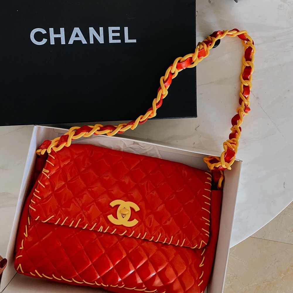 Limited Edition XL Patent Chanel Flap Bag (Collectors Dream)